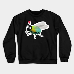 Blue bottle fly sticker Crewneck Sweatshirt